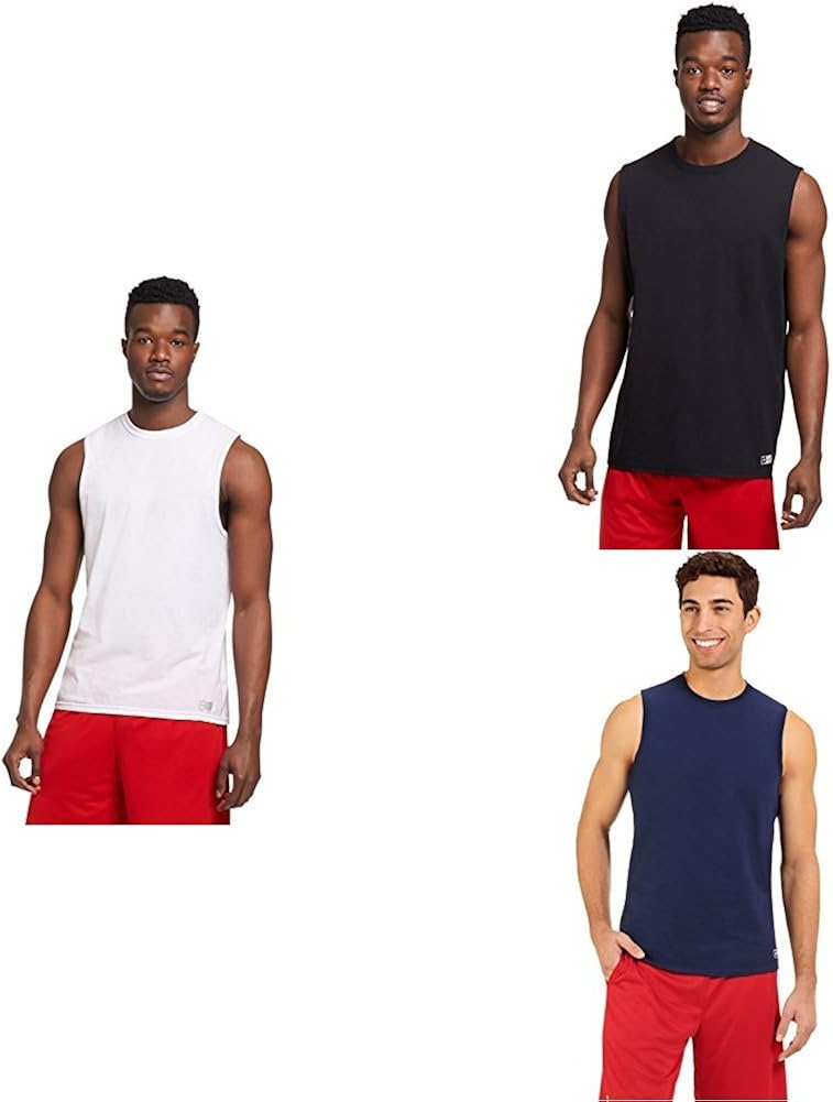 russell dri fit sleeveless shirts