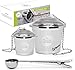 Chefast Tea Infuser for Loose Tea Set of Single and Large Infusers & Scoop with Bag Clip - Reusable Tea Strainers & Steeper, Diffusers for Brew, Tea, Spices & Seasonings. Satisfaction Guarantee