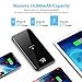 Wireless Portable Charger, Hokonui Wireless Power Bank 10000 mAh with LCD Screen, 10W Fast Wireless Battery Pack 4 Outputs & Dual Inputs, QC 3.0 & PD 3.0 for Cell Phone, iPhone, iPad ,Samsung and More