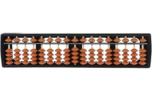 YZYDF 17 Digit Rods Standard Abacus Soroban, Chinese Japanese Calculator Counting Tool Compatible for Kids Toddlers and Adult