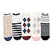 KONY 5 Pack Women's Cute Animal Socks Cotton Cat Dog Duck Patterned Novelty Fun Crew Socks Gift Size 6-9 (Cute Dogs)