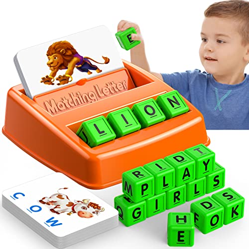 Gifts for Kids Ages 3-8, Matching Letter Game Educational Toys for