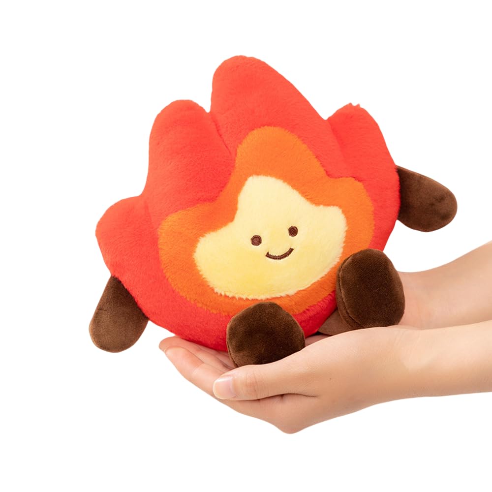 22cm Funny Campfire Plush Toys,Soft Simulation fire pile flame pillow,Fake Fire Firewood Plush Pillow for Outdoor Camping Room Decor - for Boys and Girls Christmas,Birthday Gift (Bonfire Plush B) — image 1