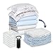 TAILI Jumbo Vacuum Storage Bags Space Saver Bags 6 Cube Vacuum Clothes 80% Space Saving Storage Seal Bags with Pump for Pillow Comforters Bedding(31x40x15in/304L) Pillow, Bedding, Blanket, Clothes