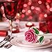 NICEAO Gold Rose 24K Artificial Flowers Dipped Rose Gold Plated Rose with Stand for Lover, Mother, Girlfriend, Valentines Day Gold Dipped Rose, for Her (Pink