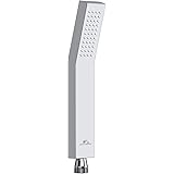 Hand Showerhead High Pressure Rainfall Spray Shower Head, Solid Brass Hand Shower Single Function Standard G1/2, Polished Chr