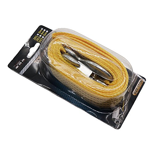 LOCEN 3M-3T Recovery 3 Tons 3 Meters Towing Rope with 2 Safety Hooks for Cars - Thumbnail 6