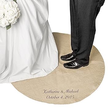 Unbekannt Personalisierte Andenken Hochzeit Gelubde Teppich