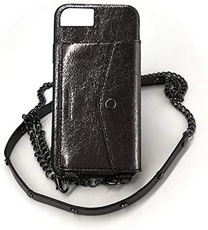 Amazon Co Jp ポシェット ネックストラップ ケース 斜め掛け Bandx Pochette 第二世代 Iphonese Iphone8 7 6s 6 グリッターブラック 家電 カメラ