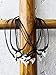 exoticdream Shark Tooth Small Beads Necklace Handmade Hawaiian Style Beach Adjustable Cord