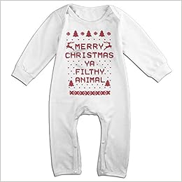 merry christmas ya filthy animal onesie