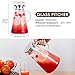 FZCRRDU KOCCAE 68 Ounces Clear Glass Pitcher with Stainless Steel Lid.Water Carafe.Glass Pitcher for Hot/Cold Water 1