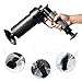 Fdit Drain Blaster Air Power High Pressure Drain Opener for Toilet Washbasin (Black-More Powerful with Gloves)