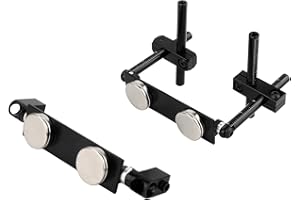 ZXYRC Flat Magnet for RC Car Body Shell Mount Kit for HSP Tamiya TT01 TT02 HPI Sakura 1/10 RC Racing Car Touring Car Drift Car (Black)