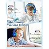 iClever HS19 Kids Headphones Over Ear, HD Stereo Headphones with Microphone for Children, Volume Limiter 85/94dB…