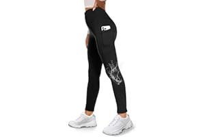 GAYHAY Fleece Lined Leggings for Women with Pockets- Water Resistant Winter Thermal Warm High Waisted Workout Tights Pants