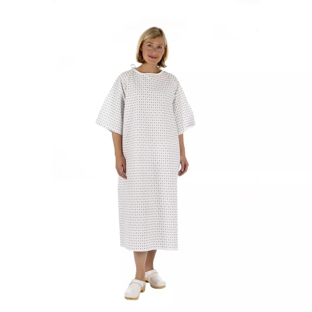 EASY CARE SOLUTIONS 1 x Unisex PATIENT GOWN - Wrap Around Style - Hospital | Pack of 1