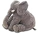Baby Children Long Nose Elephant Doll Pillow Soft Plush Stuff Toys Lumbar Pillow ( Grey)) by If Love