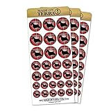 Scottie Dog on Red Plaid Scottish Terrier Removable Matte Sticker Sheets Set