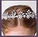Flower Girl Hair Accessory, Pearl Headband Princess Wedding Headpiece Crystal Headwear for Wedding Tiara Hair Pieces Baby Girl-Suitable for Shows, Children' Day(White)