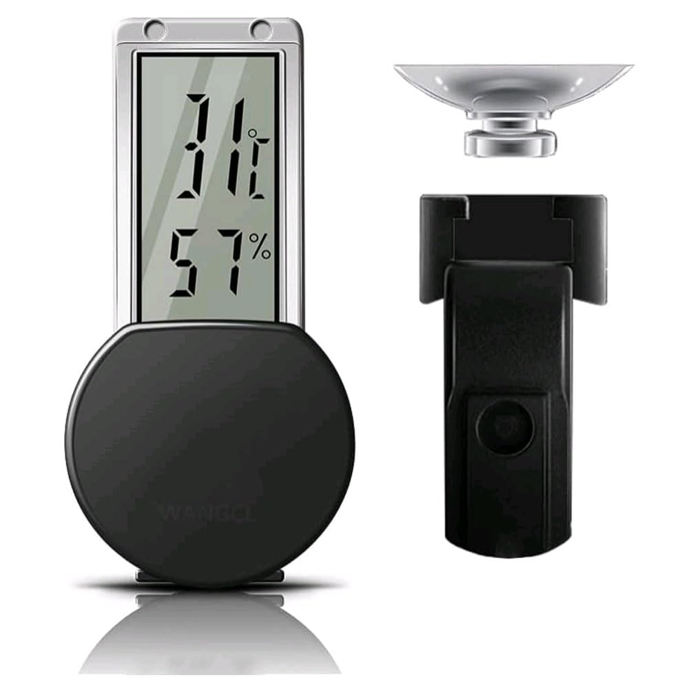 WANGCL Reptile Electronic Hygrometer Thermometer Waterproof Real-time Lizard Crawler Box Rainforest Tanks Humidity Temperature Monitor with Built-in Sensor