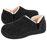 LongBay Men's Slippers Warm Felt Bedroom House