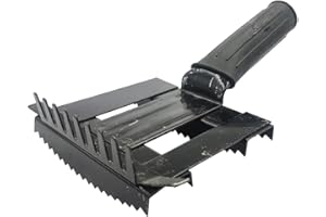 QIQIRO Livestock Shedding Comb, Metal Livestock Brush Tools for Cow, Horse, Sheep (Black), 7.87 X 5.5