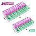 MEDca Weekly Pill Organizer, Twice-a-Day, 1 Pill Organizer New Attractive Coloring