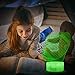 Palawell Football 3D Night Light - 3D Illusion Lamp for Boys 16 Changing Color Remote Control Football Kids Room Decor Lighting