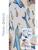Travel Greece Hand-Drawn Coloring Book by Aspasia Karamalegos