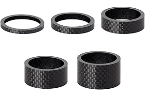 HOUSON 5PCS Bicycle Ahead Stem Spacer, Bicycle Handlebar Spacer Bike Headset Spacers Spacers Stem Spacer Rings 3mm/5mm/10mm/1