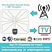 Antenna Indoor Amplified TV Antenna 50-100 Mile Range with Creative Adjustable Amplifier Booster, USB Power Supply Ultra Thin-Super Soft & Light