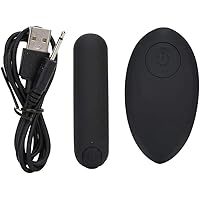 Vibrator, Vibration USB Charging Easy To Use Body Massage Machine, Remote Control ABS for Home Office(black)