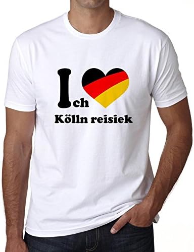 Ich liebe Kölln reisiek, tshirt men, i love city shirt, german city tshirt men