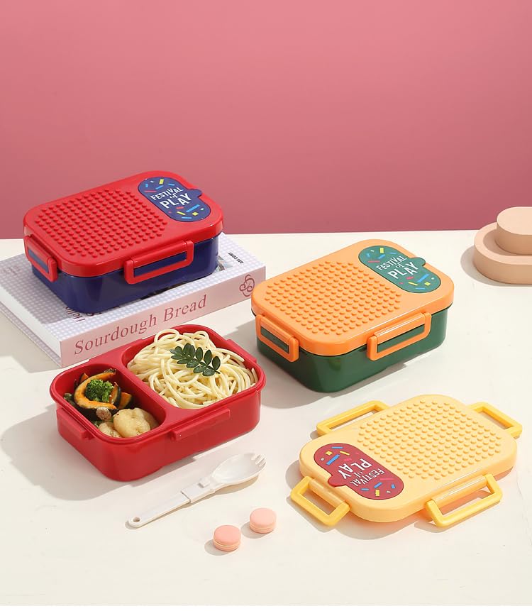 Sinovoe Marmita Lancheira Inox/Plástica com Compartimentos para Alimentos – Bento Box para Trabalho e Escola