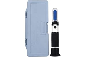 Meichoon 0~32% Brix Refractometer with ATC Digital Handheld Refractometer for Sugar, Food, Fruit, Beverages Honey DH14