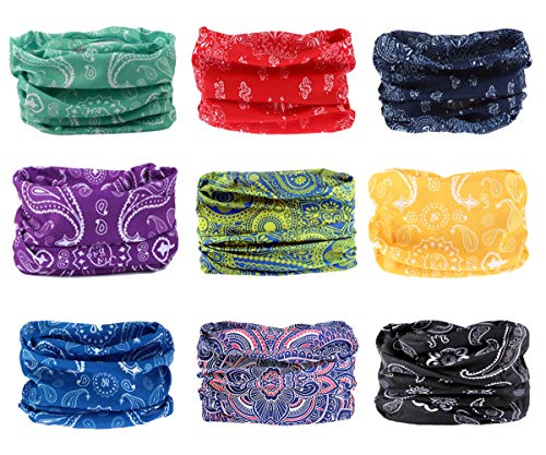Toes Home Outdoor Magic Headbands Bandana Scarf Neck Gaiter Hairwraps Face Mask UV Resistence Seamless Headwear 9PCS