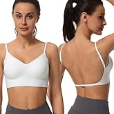 Aoyinfe Low Back Push Up Bra Seamless Wirefree Comfort Padded Bralette Backless Convertible Support Bras