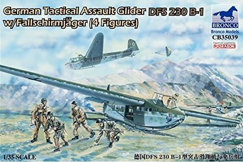 Bronco Models 1/35 German Tactical Assault Glider DFS 230 B-1 w/Fallschirmjäger CB35039