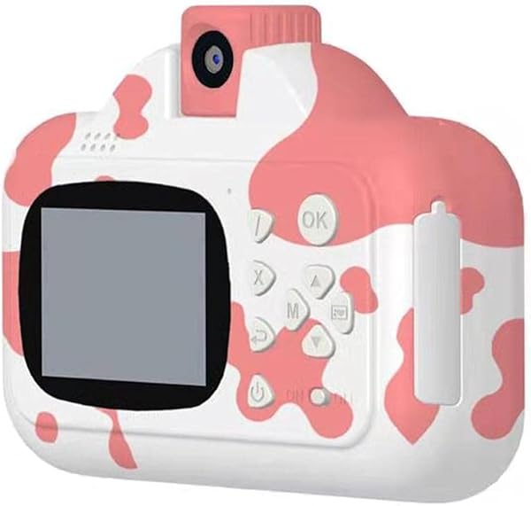 HAOXU Kids Digital Video Camera 180 Degree Rotation Kid Selfie Cameras Ink free WiFi Printing Camera