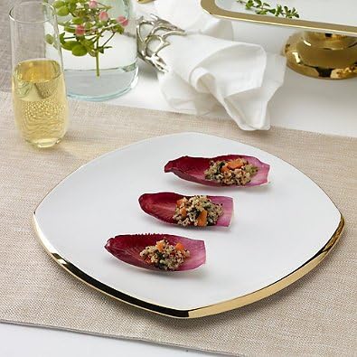 Dinner Plate Stunning Gold Porcelain Plate Set of 2