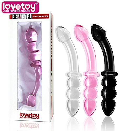 ZHS 2017 Lovetoy 7.0 in crystal penis extender glass Dildos for women Anal beads butt plug masturbation glass anal sex toys GS10