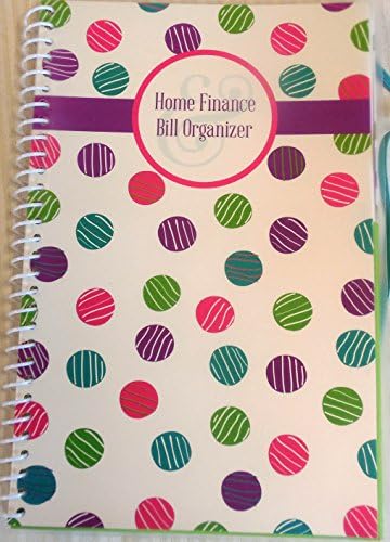 Home Finance & Bill Organizer with Pockets (Dots)