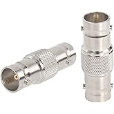 XRDS -RF SDI Connector 2PCS 75 Ohm BNC Adapter BNC Female to Female Barrel Connector for HD-SDI/3G-SDI/4K/8K SDI Video Camera