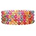Thunaraz Buddhist Mala Prayer Beads 108 Meditation Healing Multilayer Bracelet Necklace for Women Color