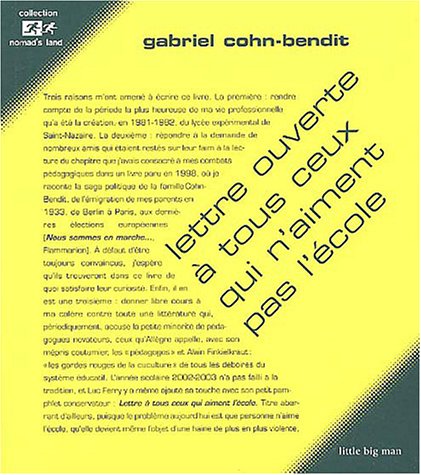 Lettre ouverte à tous ceux qui n'aiment pas l'école