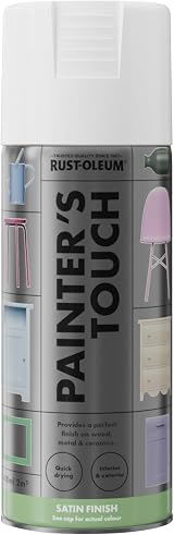 Rust-Oleum Painters' Touch 400ml Satin White Spray Paint view 5