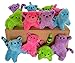 Dondor Plush Cats, Super Soft Plush Cats, Assorted Bright Colors (12 Piece Pack)