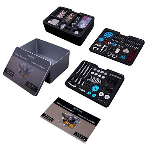 HMANE V8 Engine Model Kits for Adults, 500+Pcs 13 Metal Mechanical