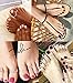 FIBO STEEL 4 Pcs Open Toe Rings for Women Arrow Tail Band Toe Ring Adjustable